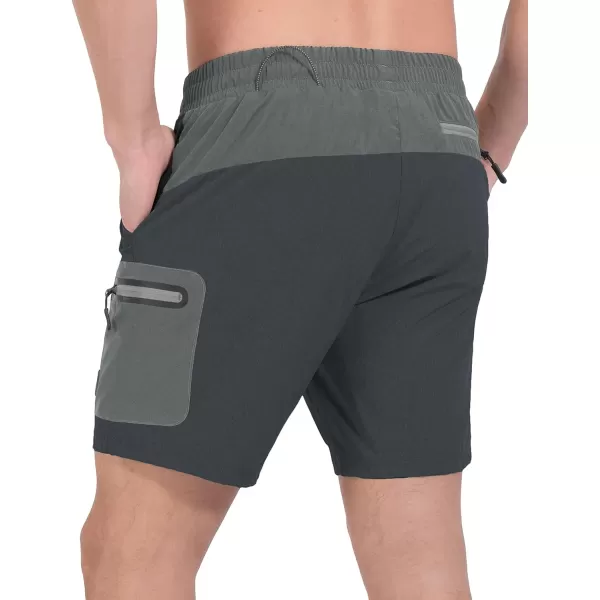 Little Donkey Andy Men's 7 Inches Quick Dry Golf Shorts Stretch Lightweight Hiking Shorts with Liner and Pockets