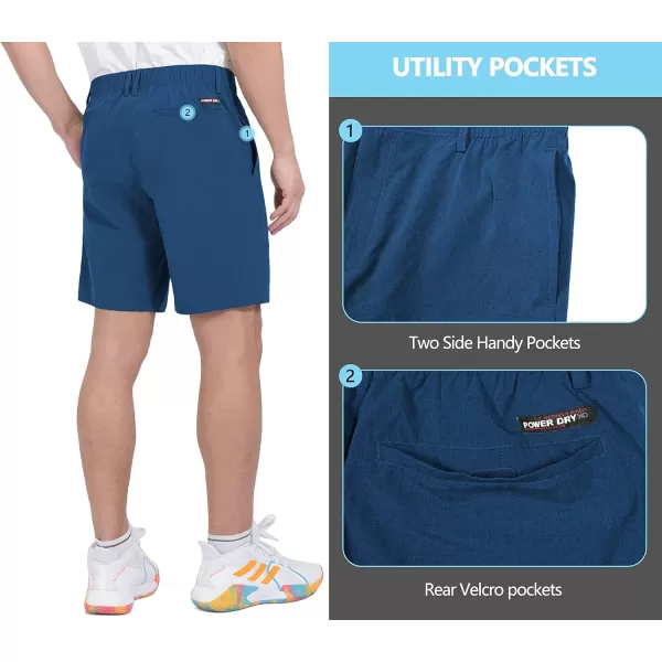 Little Donkey Andy Men's Bermuda 9 Inch Lightweight Quick Dry Stretch Shorts Golf Hiking Travel