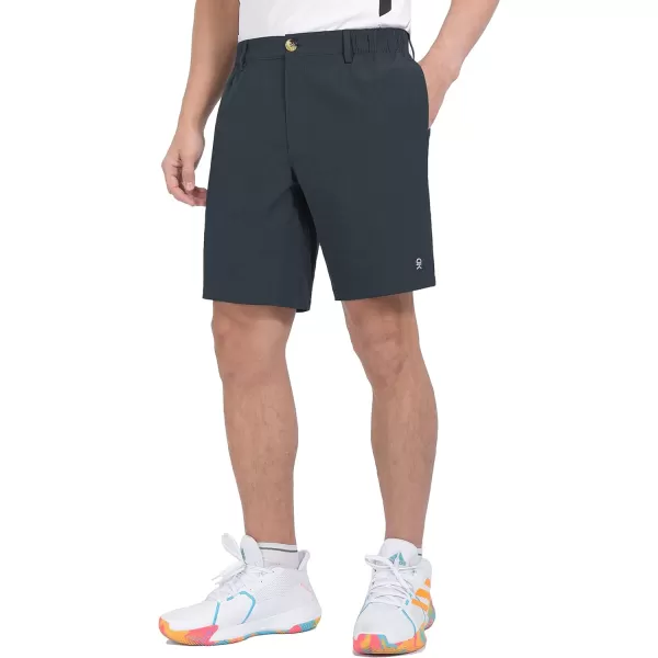 Little Donkey Andy Men's Bermuda 9 Inch Lightweight Quick Dry Stretch Shorts Golf Hiking Travel