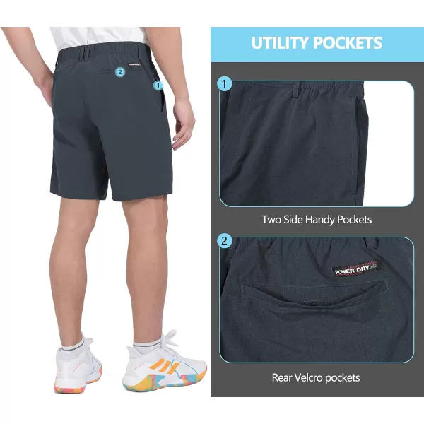 Little Donkey Andy Men's Bermuda 9 Inch Lightweight Quick Dry Stretch Shorts Golf Hiking Travel