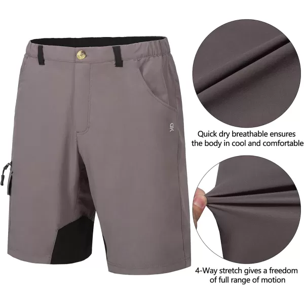 Little Donkey Andy Men's Golf Hiking Cargo Shorts Quick Dry Stretch Lightweight Outdoor Shorts with Zipper Pockets,9 Inch