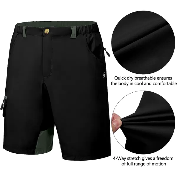 Little Donkey Andy Men's Golf Hiking Cargo Shorts Quick Dry Stretch Lightweight Outdoor Shorts with Zipper Pockets,9 Inch
