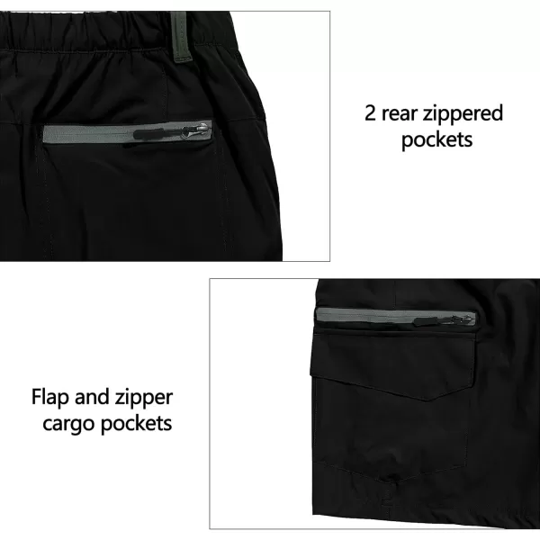 Little Donkey Andy Men's Golf Hiking Cargo Shorts Quick Dry Stretch Lightweight Outdoor Shorts with Zipper Pockets,9 Inch