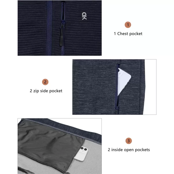 Little Donkey Andy Men's High Performance Thermal Jackets for Running Golf Hiking Lightweight Windproof Warm
