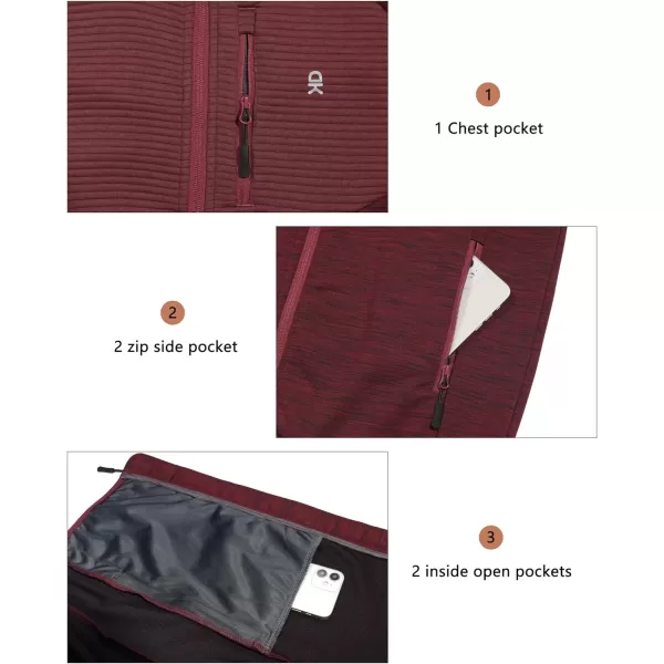 Little Donkey Andy Men's High Performance Thermal Jackets for Running Golf Hiking Lightweight Windproof Warm