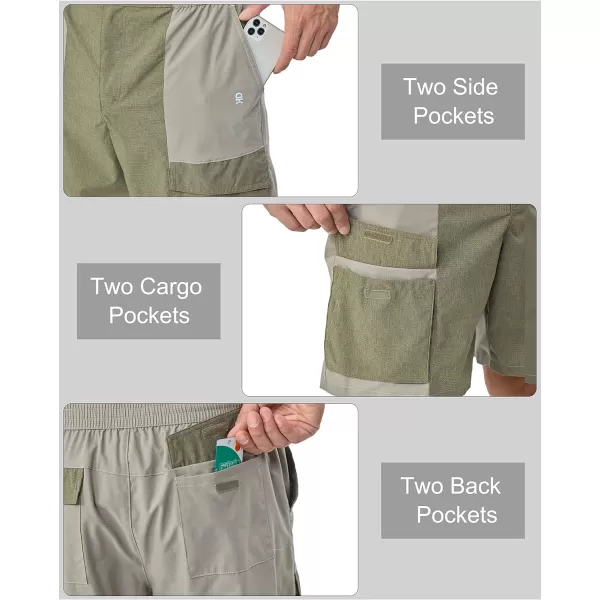Little Donkey Andy Men's Hiking Cargo Shorts Quick Dry Lightweight Stretch Shorts for Golf Fishing