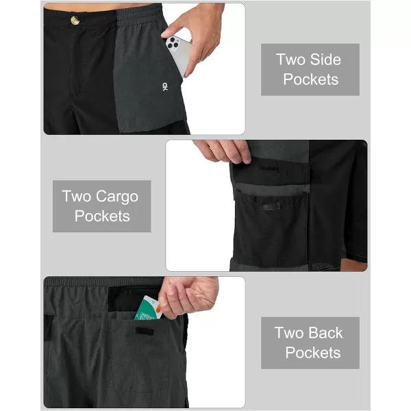 Little Donkey Andy Men's Hiking Cargo Shorts Quick Dry Lightweight Stretch Shorts for Golf Fishing