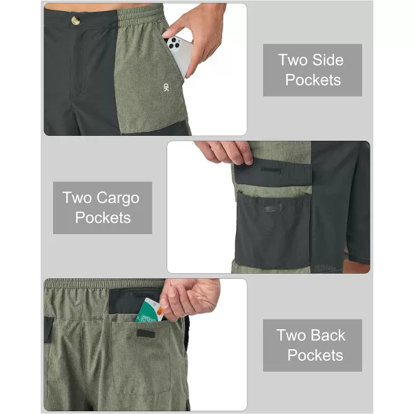 Little Donkey Andy Men's Hiking Cargo Shorts Quick Dry Lightweight Stretch Shorts for Golf Fishing