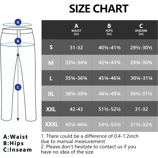 Little Donkey Andy Men's Hiking Snow Pants, Fleece Lined Ski Pants Softshell Pants Windproof&amp; Water Resistant