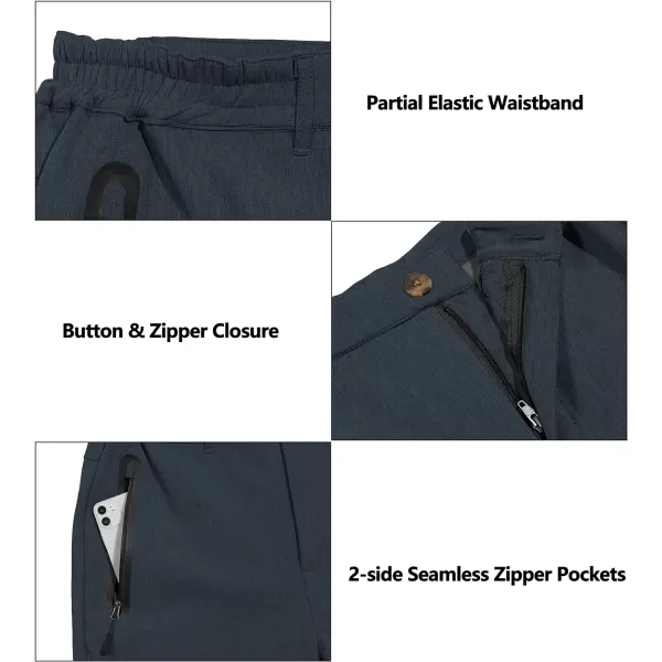 Little Donkey Andy Men's Hiking Snow Pants, Fleece Lined Ski Pants Softshell Pants Windproof&amp; Water Resistant
