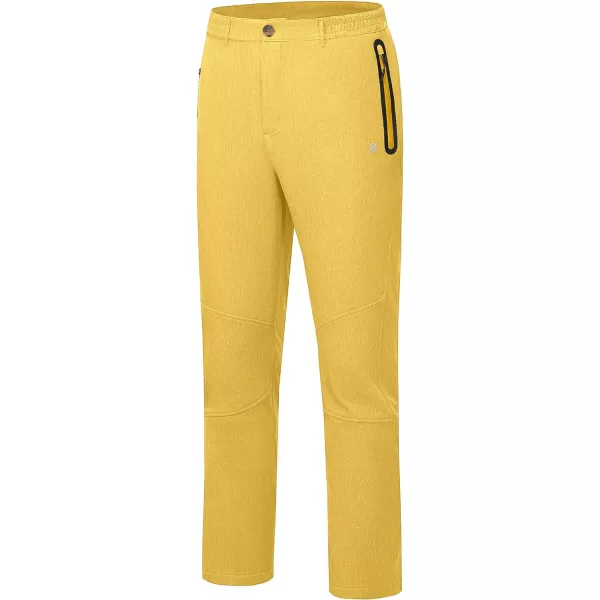 Little Donkey Andy Men's Hiking Snow Pants, Fleece Lined Ski Pants Softshell Pants Windproof&amp; Water Resistant