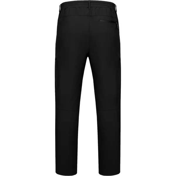Little Donkey Andy Men's Hiking Snow Pants, Fleece Lined Ski Pants Softshell Pants Windproof&amp; Water Resistant