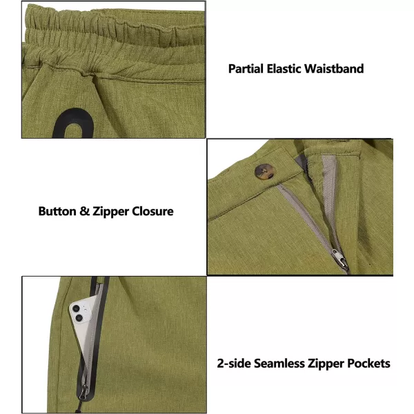 Little Donkey Andy Men's Hiking Snow Pants, Fleece Lined Ski Pants Softshell Pants Windproof&amp; Water Resistant