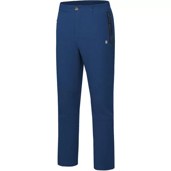 Little Donkey Andy Men's Hiking Snow Pants, Fleece Lined Ski Pants Softshell Pants Windproof&amp; Water Resistant