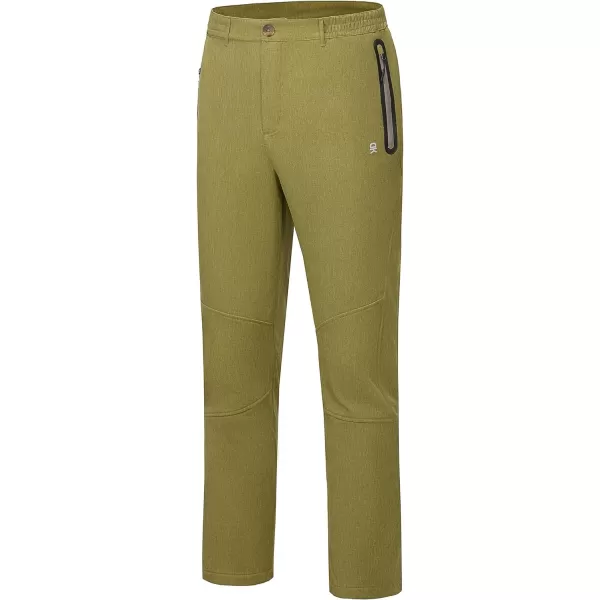 Little Donkey Andy Men's Hiking Snow Pants, Fleece Lined Ski Pants Softshell Pants Windproof&amp; Water Resistant