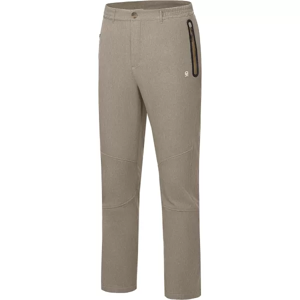 Little Donkey Andy Men's Hiking Snow Pants, Fleece Lined Ski Pants Softshell Pants Windproof&amp; Water Resistant