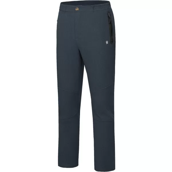 Little Donkey Andy Men's Hiking Snow Pants, Fleece Lined Ski Pants Softshell Pants Windproof&amp; Water Resistant