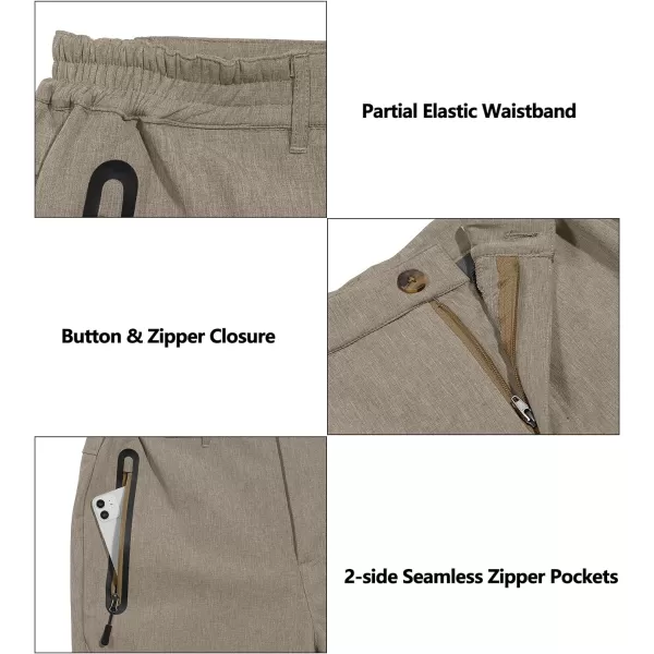 Little Donkey Andy Men's Hiking Snow Pants, Fleece Lined Ski Pants Softshell Pants Windproof&amp; Water Resistant