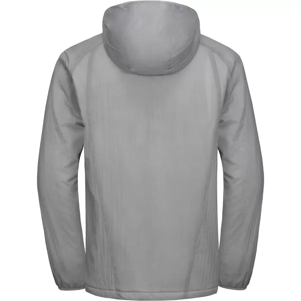 Little Donkey Andy Men's Insulated Jacket Lightweight Hooded Windproof Warm Winter Coat with Recycled Insulation