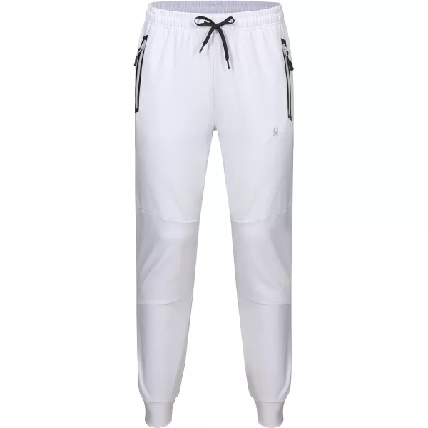 Little Donkey Andy Men's Jogger Pants Sweatpants with Zipper Pockets Tapered Athletic Pants for Men Running, Gym, Workout