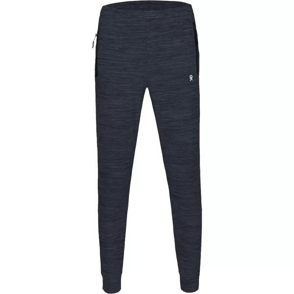 Little Donkey Andy Men's Jogger Pants Sweatpants with Zipper Pockets Tapered Athletic Pants for Men Running, Gym, Workout