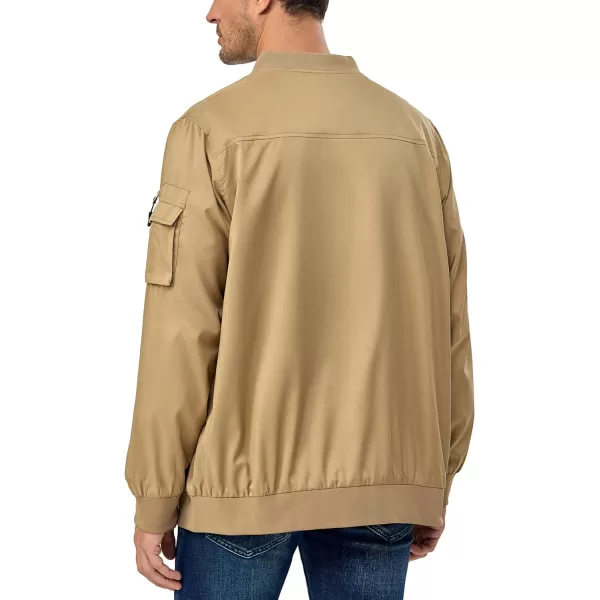 Little Donkey Andy Men's Lightweight Bomber Jacket Windproof Water Resistant Windbreaker for Golf Hiking
