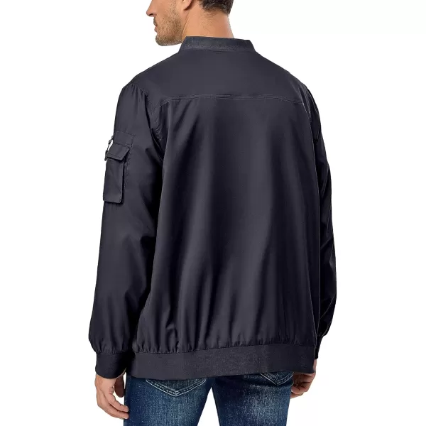 Little Donkey Andy Men's Lightweight Bomber Jacket Windproof Water Resistant Windbreaker for Golf Hiking