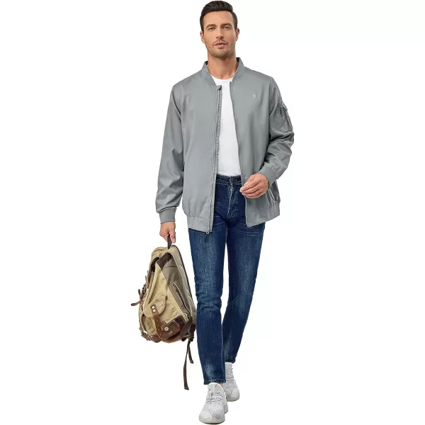 Little Donkey Andy Men's Lightweight Bomber Jacket Windproof Water Resistant Windbreaker for Golf Hiking