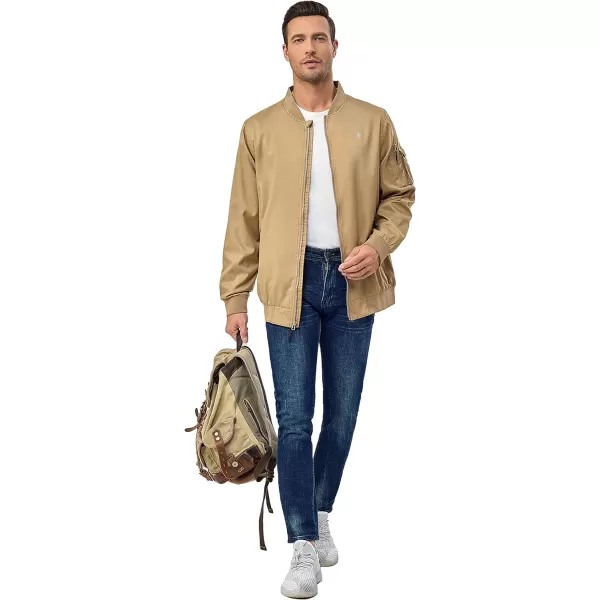 Little Donkey Andy Men's Lightweight Bomber Jacket Windproof Water Resistant Windbreaker for Golf Hiking