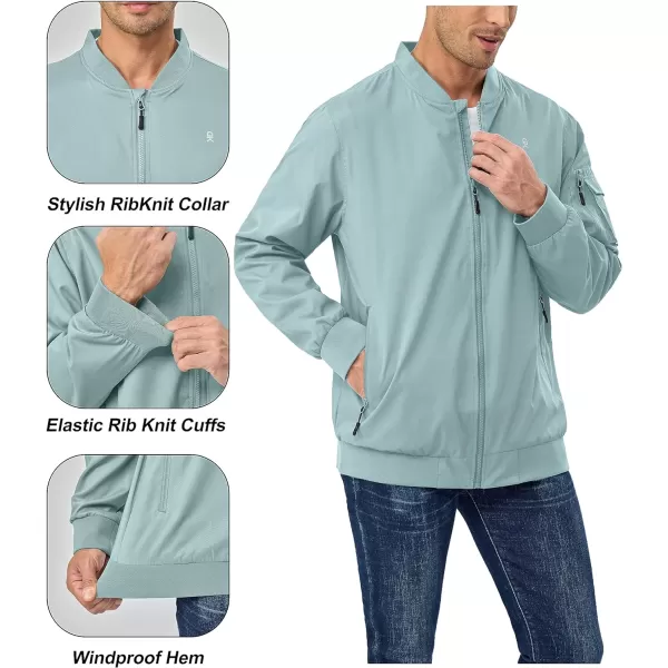 Little Donkey Andy Men's Lightweight Bomber Jacket Windproof Water Resistant Windbreaker for Golf Hiking