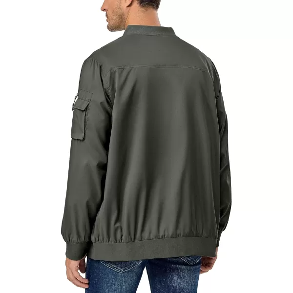 Little Donkey Andy Men's Lightweight Bomber Jacket Windproof Water Resistant Windbreaker for Golf Hiking