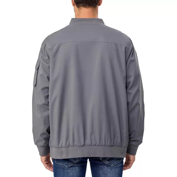 Little Donkey Andy Men's Lightweight Bomber Jacket Windproof Water Resistant Windbreaker for Golf Hiking