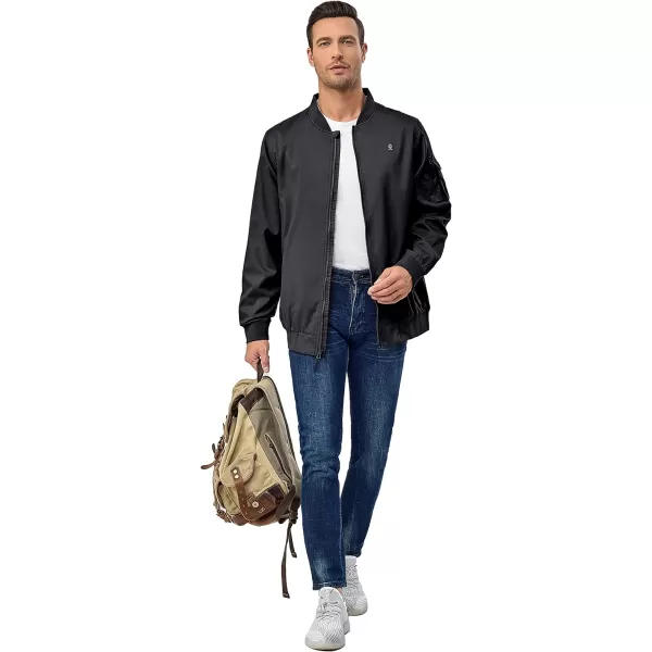 Little Donkey Andy Men's Lightweight Bomber Jacket Windproof Water Resistant Windbreaker for Golf Hiking