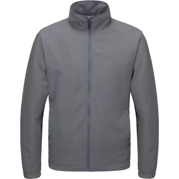 Little Donkey Andy Men’s Lightweight Breathable Windbreaker Golf Jacket UPF50+ Windproof Outdoor Running Coat