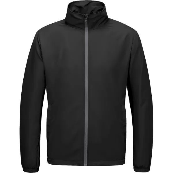 Little Donkey Andy Men’s Lightweight Breathable Windbreaker Golf Jacket UPF50+ Windproof Outdoor Running Coat