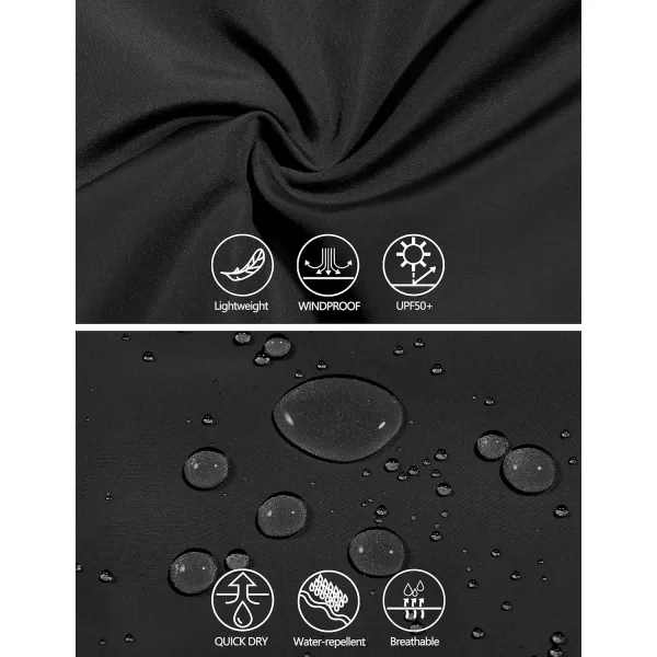 Little Donkey Andy Men’s Lightweight Breathable Windbreaker Golf Jacket UPF50+ Windproof Outdoor Running Coat