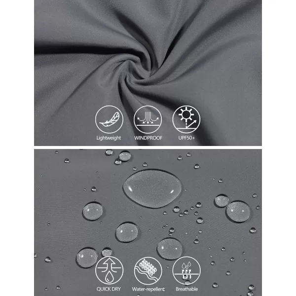 Little Donkey Andy Men’s Lightweight Breathable Windbreaker Golf Jacket UPF50+ Windproof Outdoor Running Coat