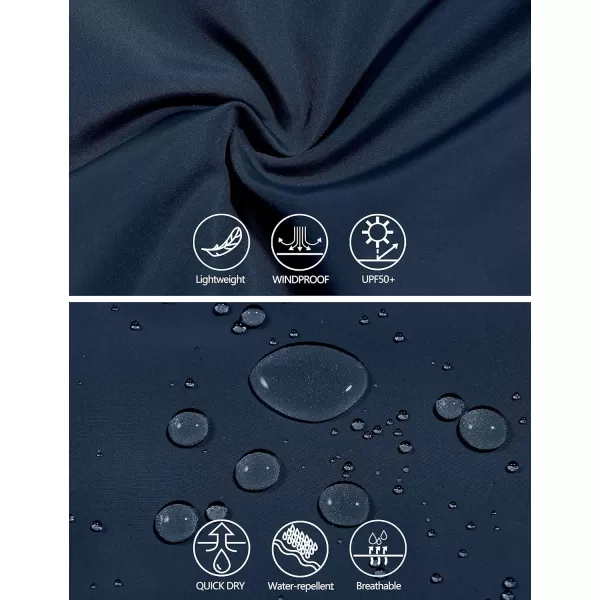 Little Donkey Andy Men’s Lightweight Breathable Windbreaker Golf Jacket UPF50+ Windproof Outdoor Running Coat