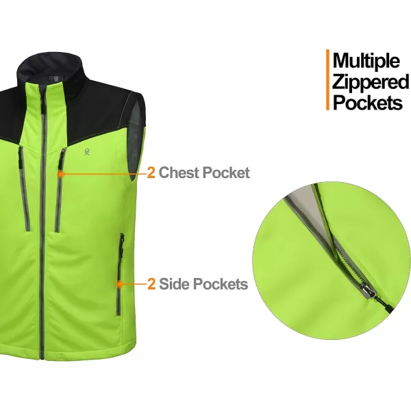 Little Donkey Andy Men's Lightweight Fleece Lined Outdoor Vests Windproof Sleeveless Jackets for Hiking Travel Golf