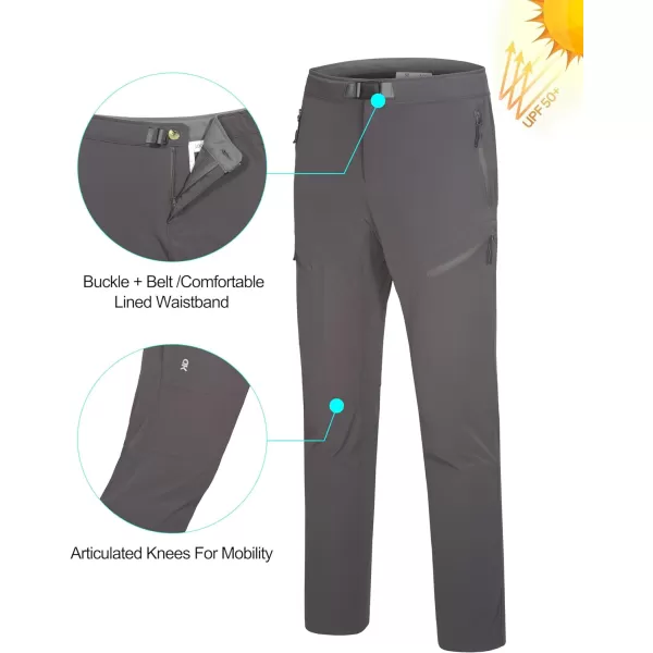 Little Donkey Andy Men's Lightweight Hiking Pants, UPF 50 Quick Dry Outdoor Pants with Zipper Pockets for Work Travel