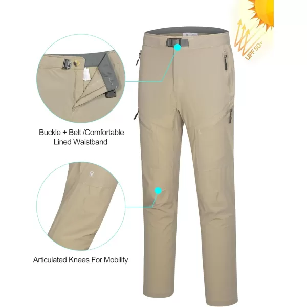 Little Donkey Andy Men's Lightweight Hiking Pants, UPF 50 Quick Dry Outdoor Pants with Zipper Pockets for Work Travel