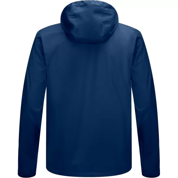 Little Donkey Andy Men's Lightweight Hooded Softshell Jacket for Running Travel Hiking, Windproof, Water Repellent