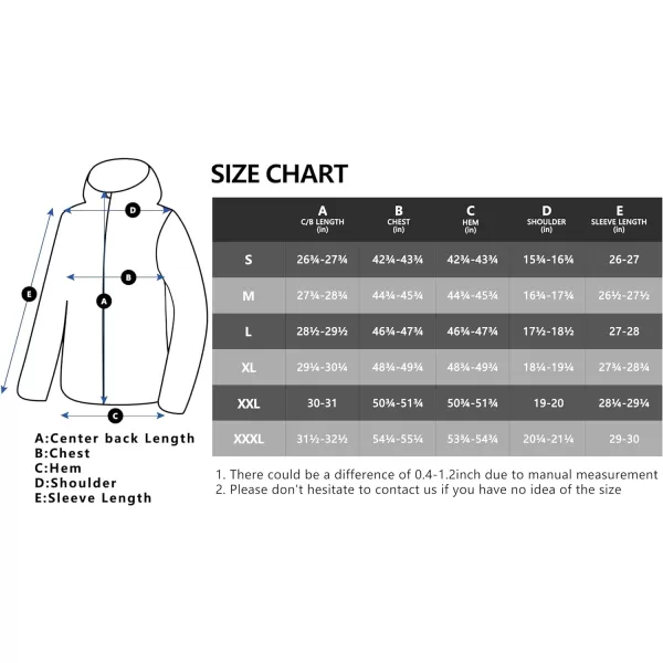 Little Donkey Andy Men's Lightweight Hooded Softshell Jacket for Running Travel Hiking, Windproof, Water Repellent