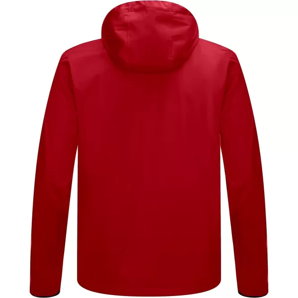 Little Donkey Andy Men's Lightweight Hooded Softshell Jacket for Running Travel Hiking, Windproof, Water Repellent