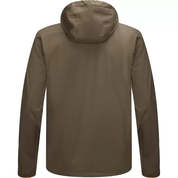Little Donkey Andy Men's Lightweight Hooded Softshell Jacket for Running Travel Hiking, Windproof, Water Repellent