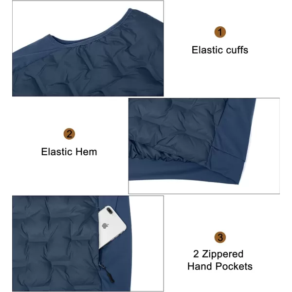 Little Donkey Andy Men's Lightweight Puffer Vest, Outdoor Windproof Sleeveless Jacket for Hiking Travel Golf