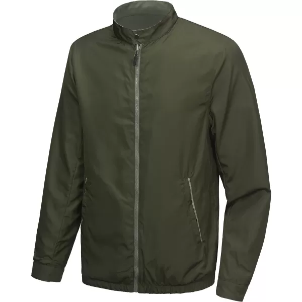 Little Donkey Andy Men's Lightweight Reversible Bomer Jacket Windproof Water Repellent Coat Running Golf