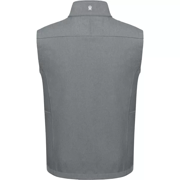 Little Donkey Andy Men’s Lightweight Softshell Fleece Lined Warm Vest Zip Up Sleeveless Casual Windbreaker Outerwear Jacket