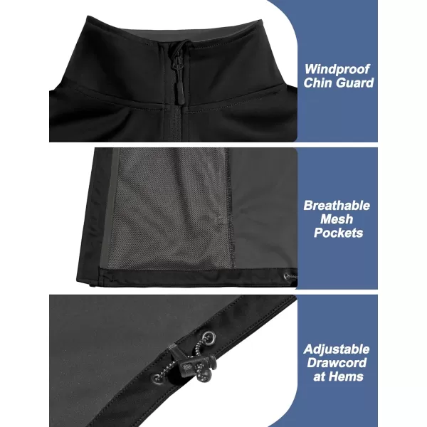 Little Donkey Andy Men's Lightweight Softshell Jacket Windbreaker for Running Travel Hiking, Windproof, Water Repellent