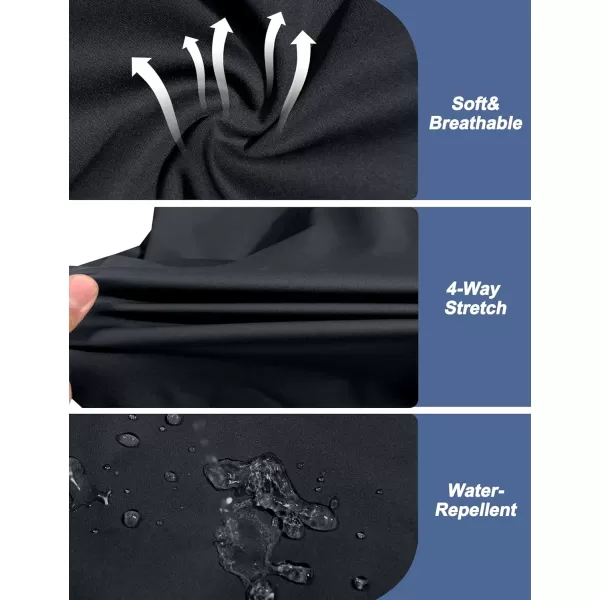 Little Donkey Andy Men's Lightweight Softshell Jacket Windbreaker for Running Travel Hiking, Windproof, Water Repellent